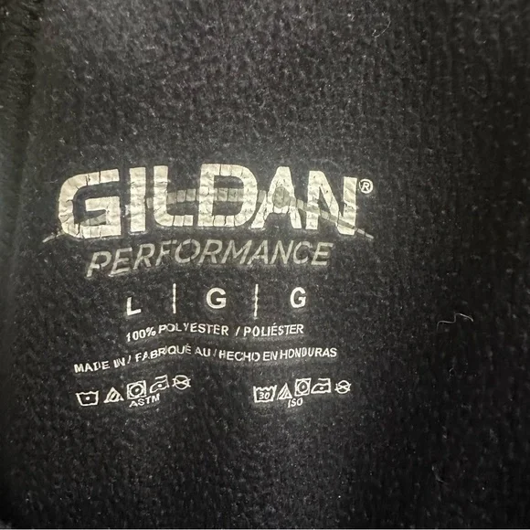 Gildan performance sweat pants black with American flag graphic mens size large - Picture 2 of 5